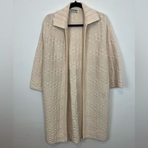 Cuddle Knit VTG cream cardigan. Size ?